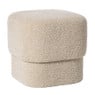 Poef vilt - beige - 40x40x40 cm