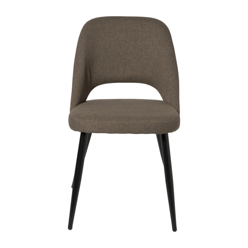 Eetkamerstoel Leonardo - bruin - 82.5x61.5x48.5 cm