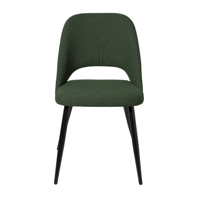 Eetkamerstoel Leonardo - groen - 82.5x61.5x48.5 cm