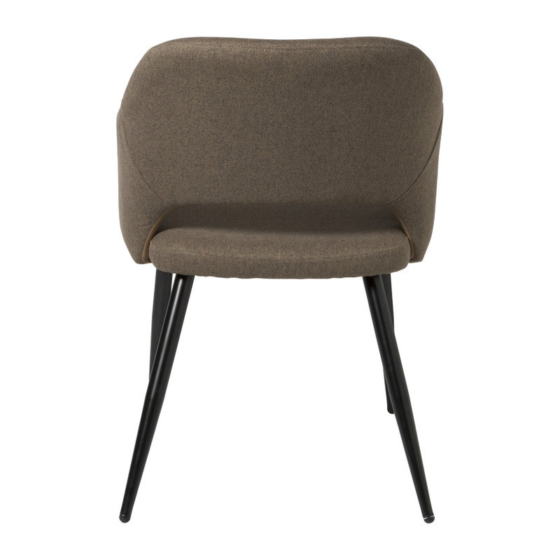 Eetkamerstoel Leonardo met armleuning  - bruin - 81x62.5x56 cm