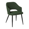 Eetkamerstoel Leonardo met armleuning  - groen - 81x62.5x56 cm