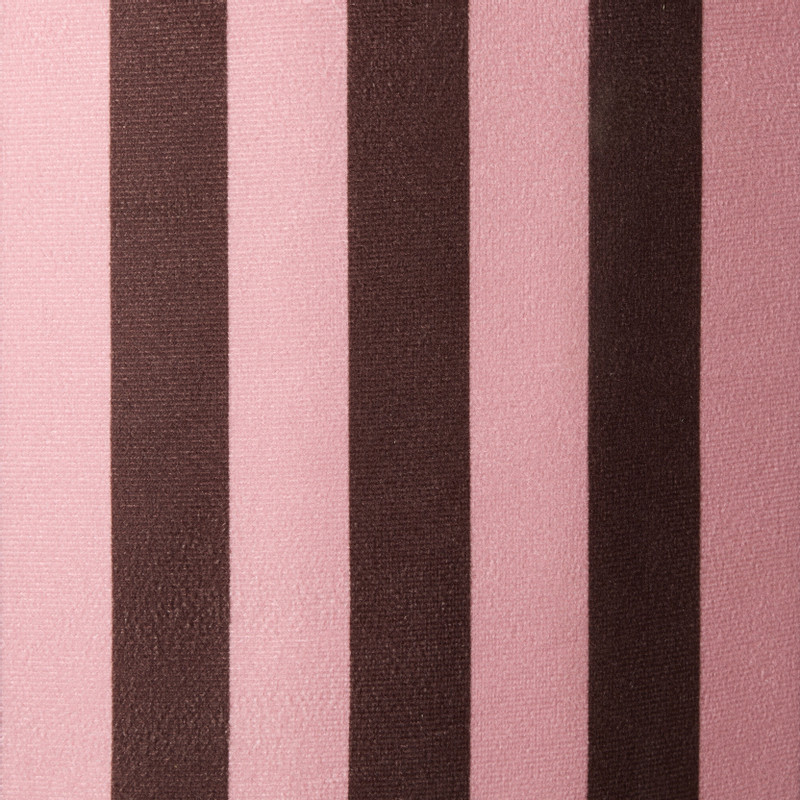 Opbergpoef+dienblad streep - rood - 56x56x38 cm