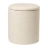 Opbergpoef Debby - beige - ø35x40 cm