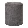 Opbergpoef Debby - grijs - ø35x40 cm
