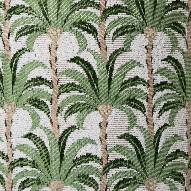 Poef palm - groen - ø35x39 cm