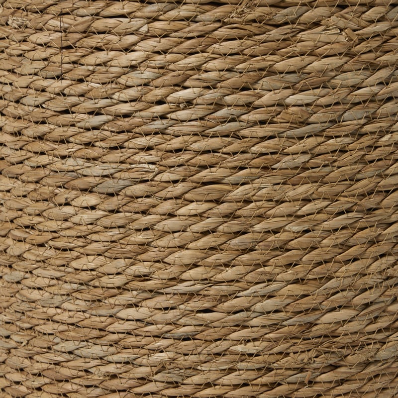 Poef ibiza - bruin - ø35x37 cm