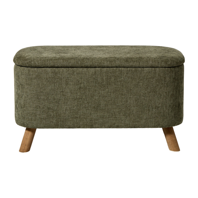 Opbergbank Debby - groen - 39x72x35 cm