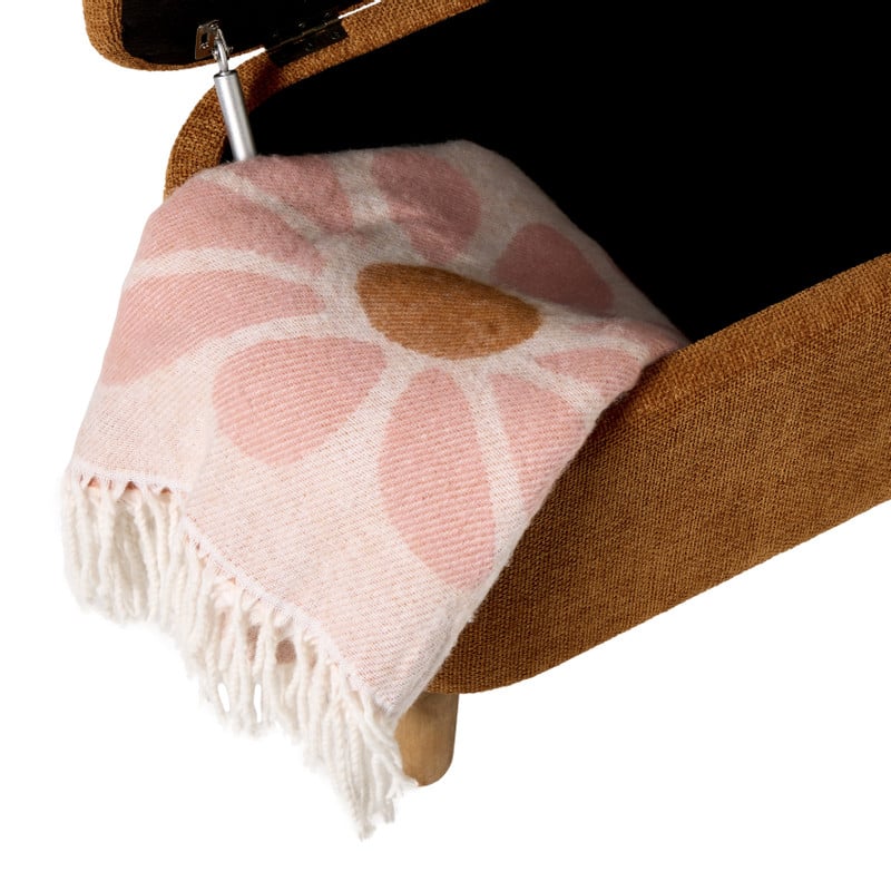 Opbergbank Debby - bruin - 39x72x35 cm