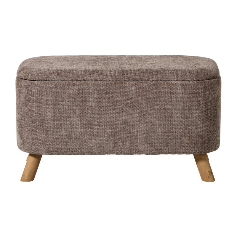 Opbergbank Debby - grijs - 39x72x35 cm