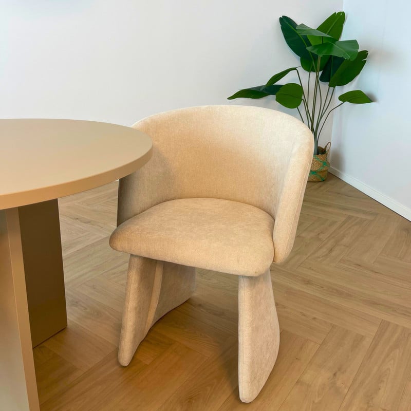 Eetkamerstoel Noor - beige - 80x61x58.5 cm