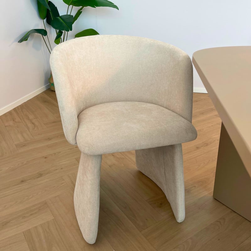 Eetkamerstoel Noor - beige - 80x61x58.5 cm