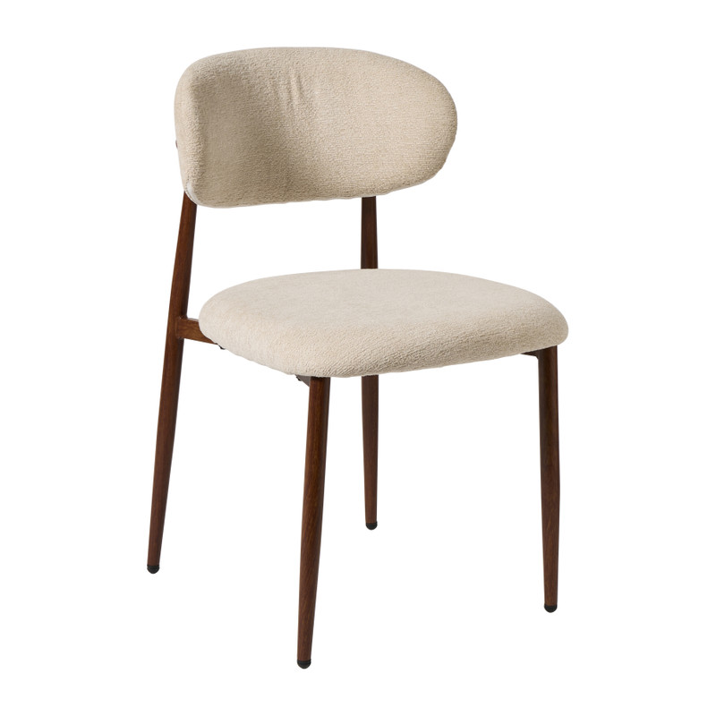 Eetkamerstoel Nova - beige - 78x57.5x49.5 cm