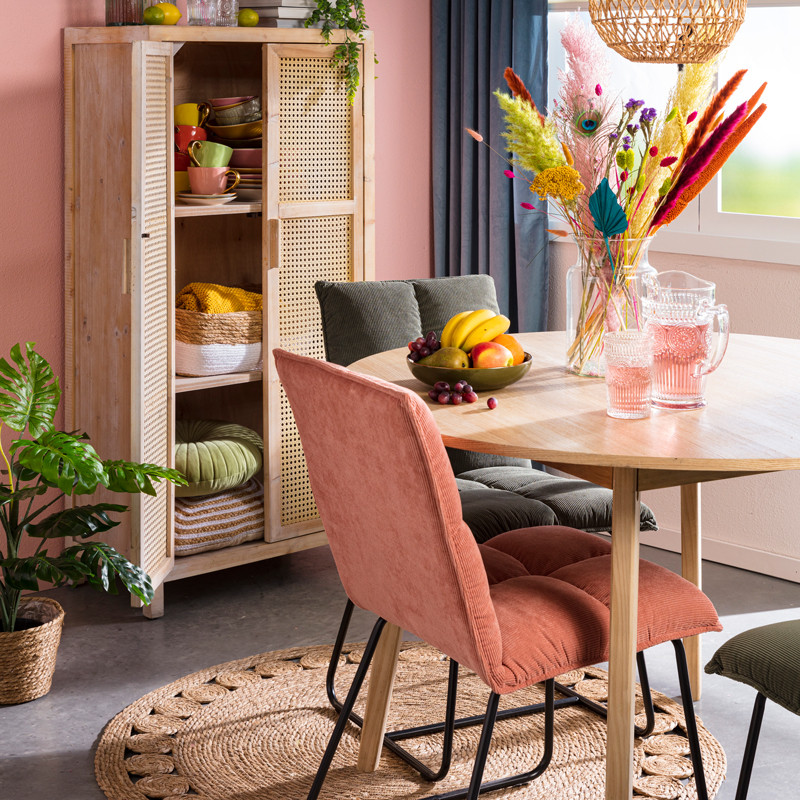 Eetkamertafel Olivia rond - naturel - 115x77 cm