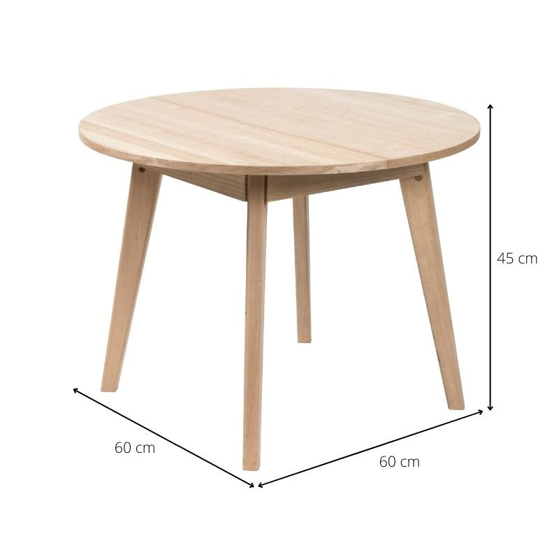 Salontafel Olivia - naturel - 60x45 cm