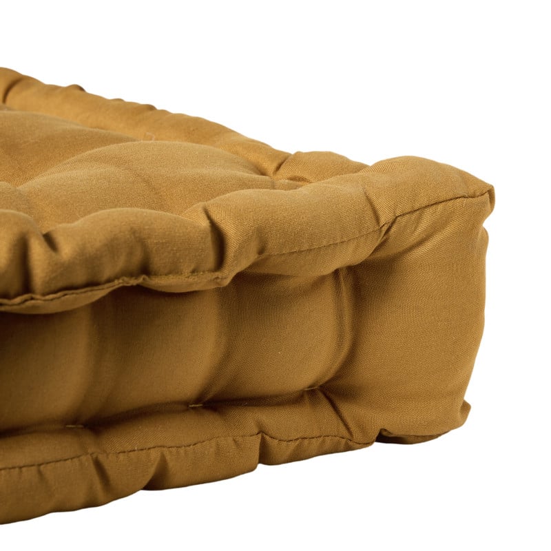 Matraskussen - geel - 8x40x40 cm