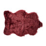 Imitatie bontkleedje - bordeauxrood - 60x90 cm