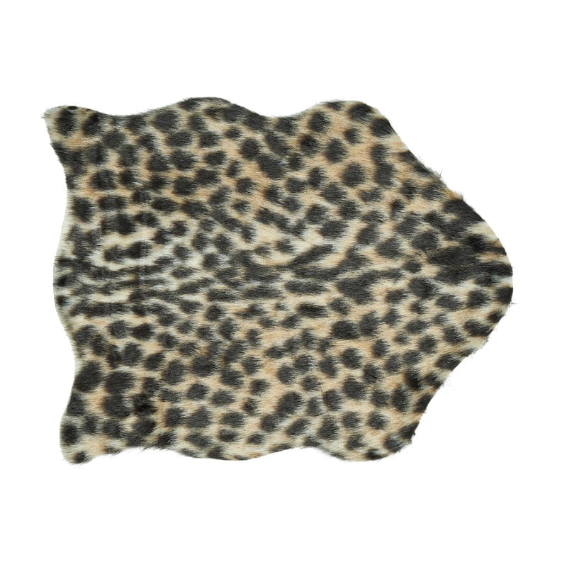 Imitatie bontkleedje luipaard - 33x41 cm