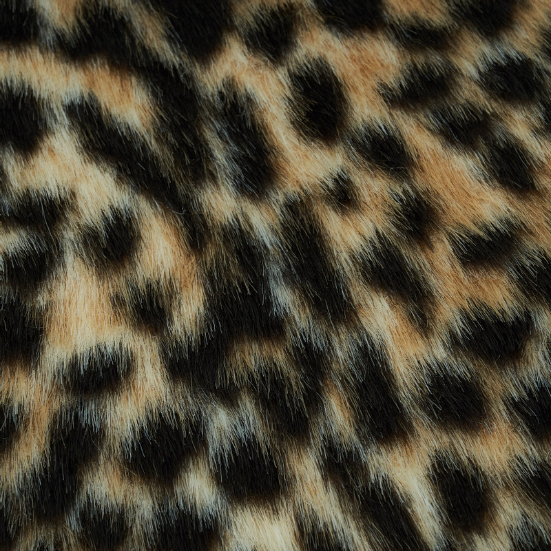 Imitatie bontkleedje luipaard - 33x41 cm