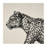 Vloerkleed luipaard - naturel/zwart - 60x90 cm 