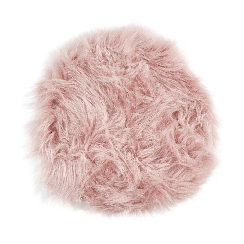 Bontkleedje rond - roze - ø32 cm