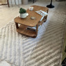 Vloerkleed zigzag - beige - 120x180 cm