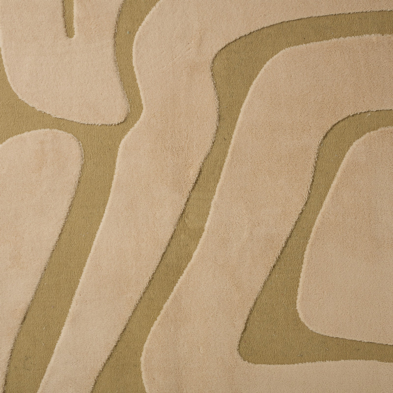 Vloerkleed Sherpa - beige/bruin - 120x180 cm