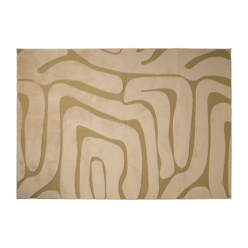 Vloerkleed Sherpa - beige/bruin - 160x230 cm