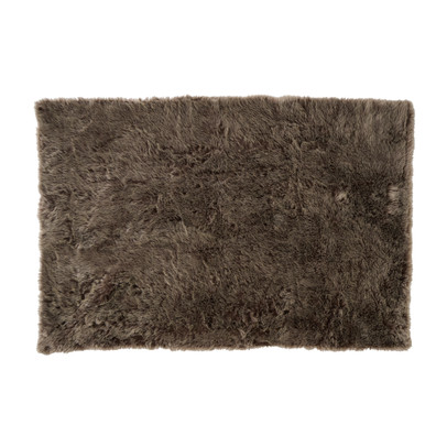 Vloerkleed hoogpolig - bruin - 120x180 cm