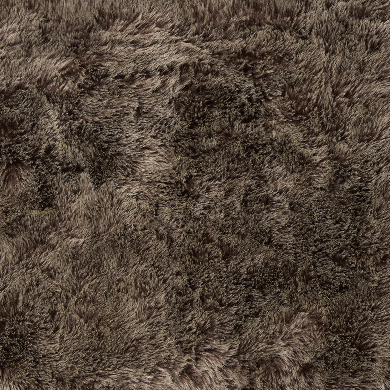 Vloerkleed hoogpolig - bruin - 120x180 cm