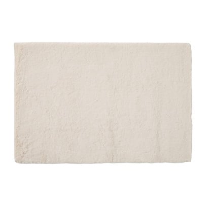 Vloerkleed fake fur - wit - 60x90 cm