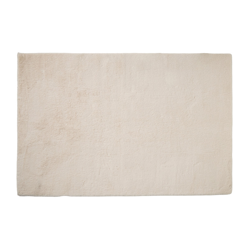 Vloerkleed organisch groot - beige - 155x225 cm