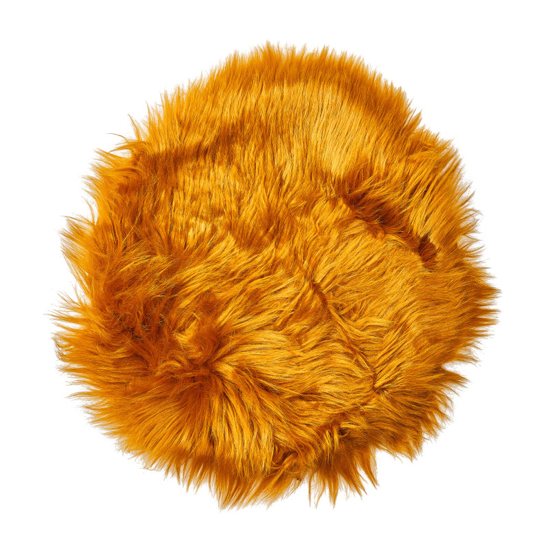 Bontkleedje rond - okergeel - Ø32 cm