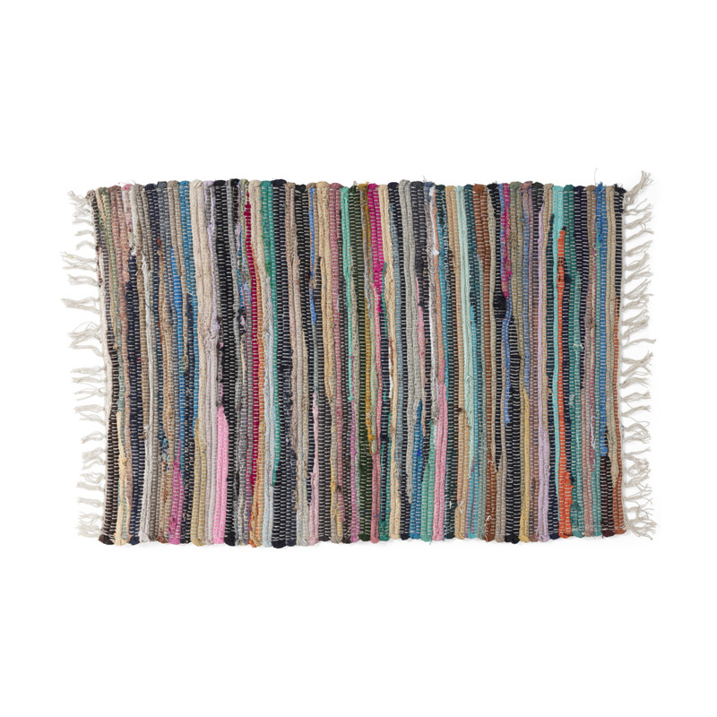 Vloerkleed regenboog - multikleur - 60x90 cm