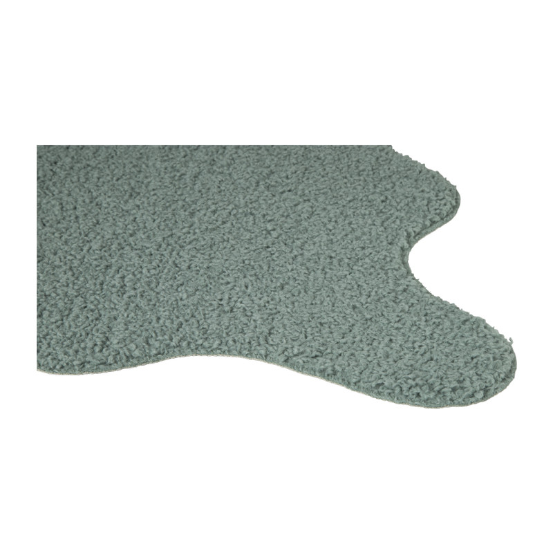 Imitatie schapenkleedje - donkergroen - 60x90 cm 