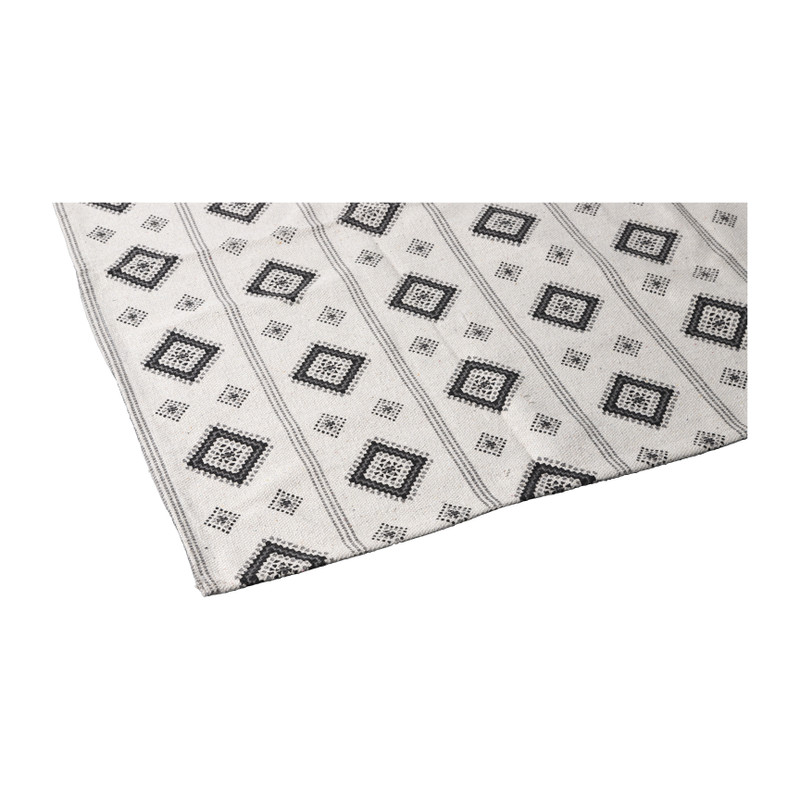 Tapijt azteken - zwart - 175x120 cm 