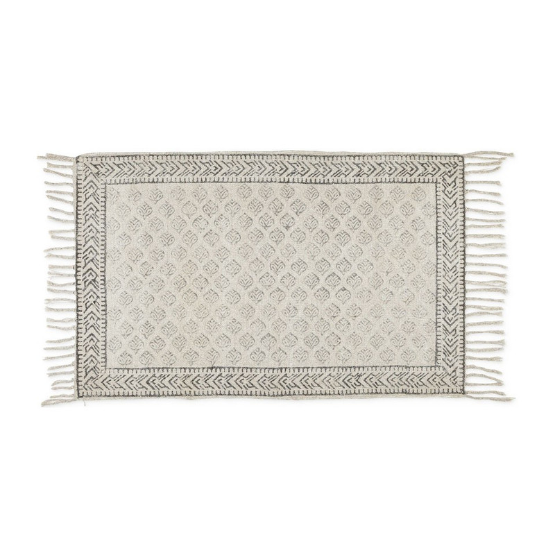 Vloerkleed bladprint - 60x90 cm