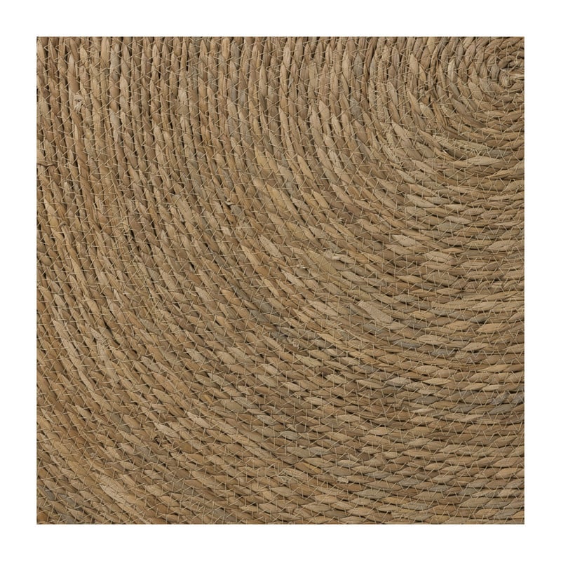 Vloerkleed riet - bruin - ø120 cm