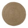 Vloerkleed riet - bruin - ø120 cm