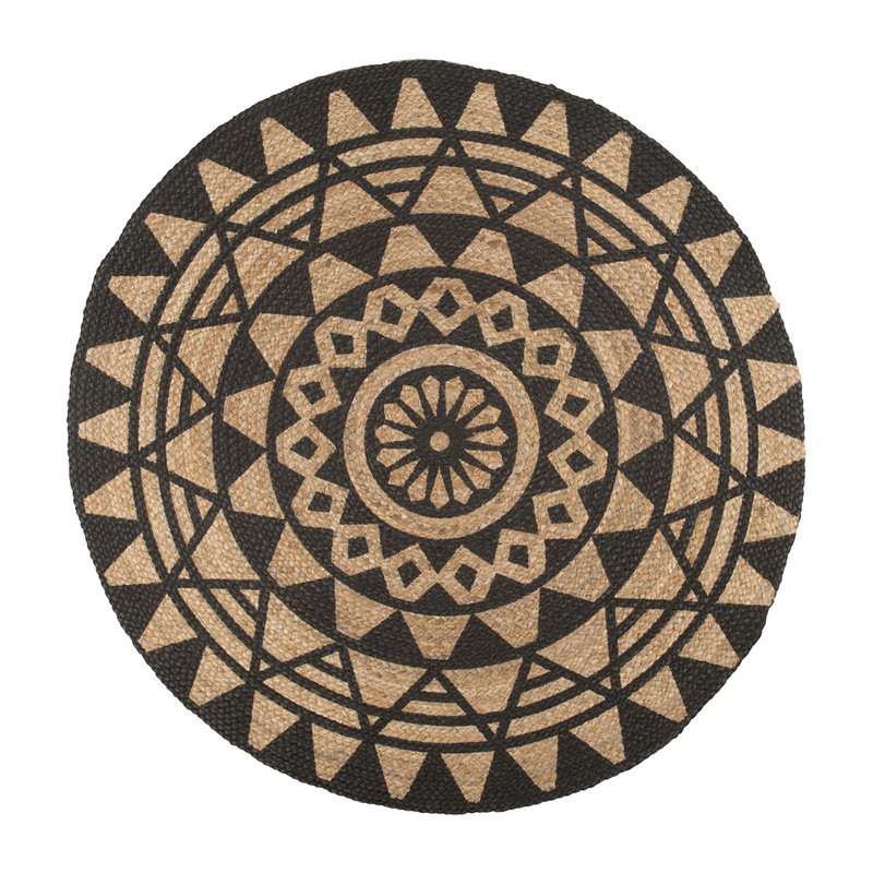 Vloerkleed rond - print - 120 cm