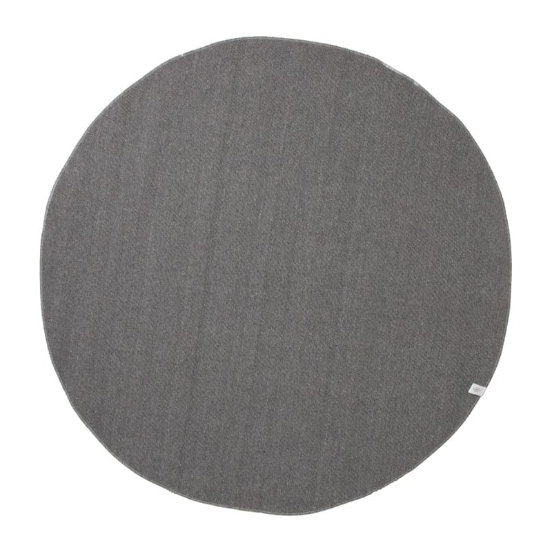 Tapijt hoogpolig rond - wit - ø120 cm