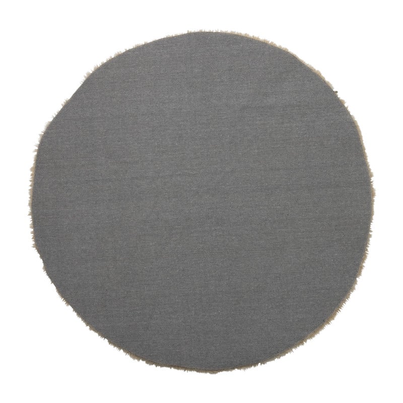 Vloerkleed fluffy rond - bruin - ø120 cm