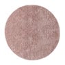 Tapijt hoogpolig rond - roze - ø120 cm