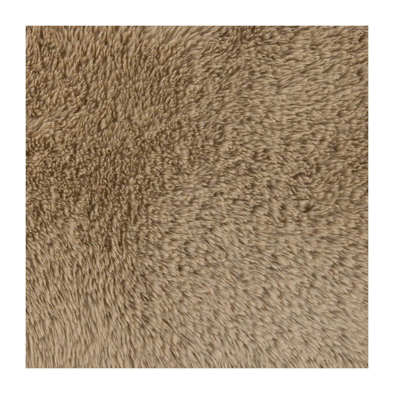 Vloerkleed fluffy - bruin - 60x90 cm