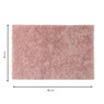 Tapijt hoogpolig - roze - 60x90 cm