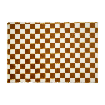 Vloerkleed checks - terra - 120x180 cm
