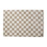 Vloerkleed checks - beige - 120x180 cm