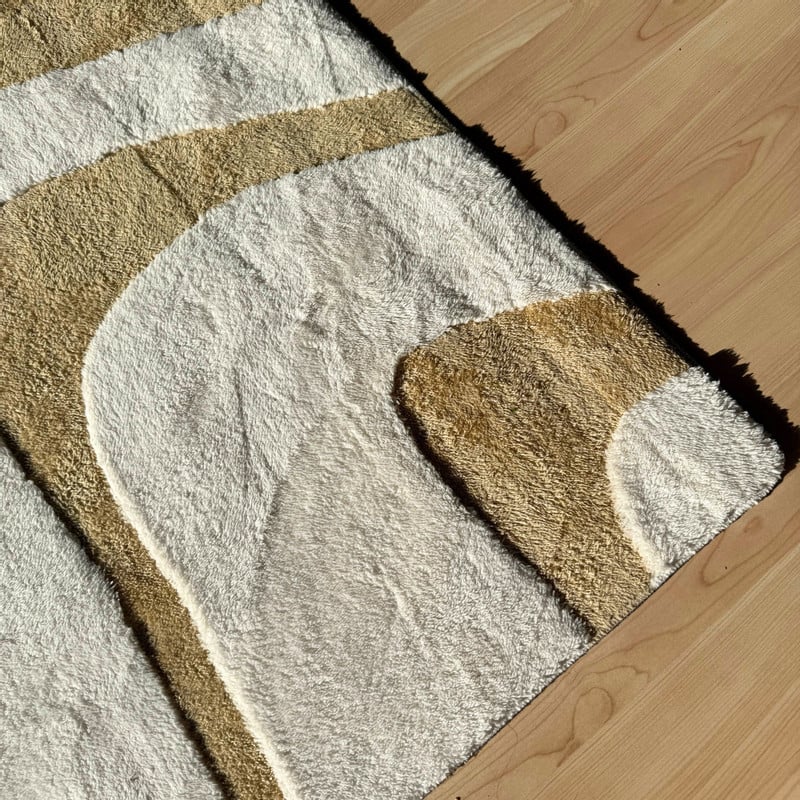 Vloerkleed sherpa - beige - 120x180 cm