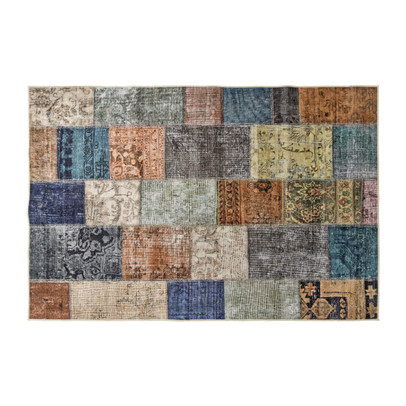 Vloerkleed patchwork - multikleur - 120x180 cm