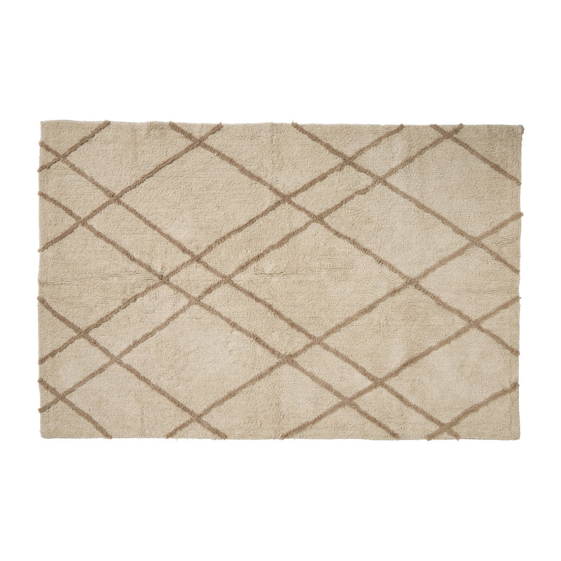 Vloerkleed berber - beige - 120x180 cm