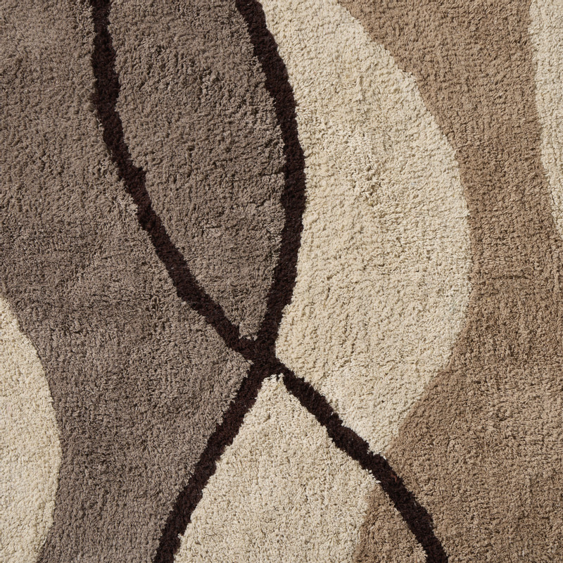 Vloerkleed berber wave - bruin/beige - 120x180 cm